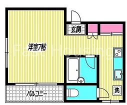 東京都中野区弥生町３丁目（賃貸マンション1R・2階・22.33㎡） その2