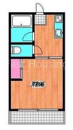 京王井の頭線 三鷹台駅 徒歩6分の賃貸アパート 1階1Kの間取り