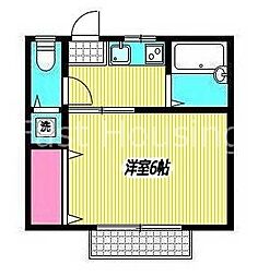JR中央線 吉祥寺駅 徒歩13分の賃貸アパート 1階1Kの間取り