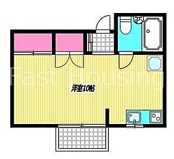 東京メトロ丸ノ内線 南阿佐ケ谷駅 徒歩3分の賃貸アパート 1階ワンルームの間取り