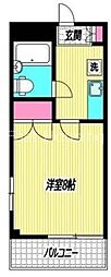アキモトA・Tビル 1Kの間取図画像