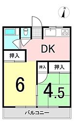 間取図画像 2DK
