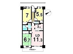 間取図画像 3LDK