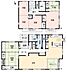 間取り：広々5LDK＋WIC。建物面積75.27坪。　広々リビング・タタミコーナーあり。2階主寝室にもタタミコーナーあり。