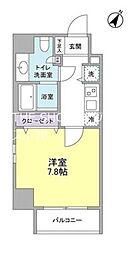 アリエルズ赤坂 3階1Kの間取り