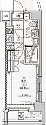 ヴォーガコルテ東府中アジールコート 1Kの間取図画像