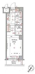 ヴォーガコルテ田端弐番館 1Kの間取図画像