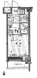 ルーブル武蔵関 1Kの間取図画像