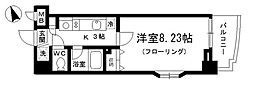 SKガーデン葛西5 1Kの間取図画像