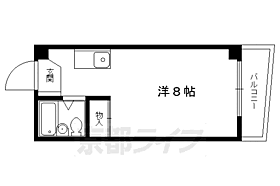 京都府京都市左京区田中大堰町（賃貸マンション1R・4階・15.96㎡） その2