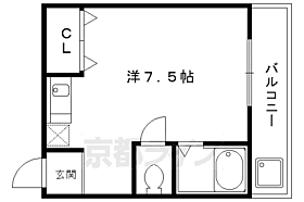 エスカル1 23 ｜ 京都府京都市上京区下塔之段町（賃貸マンション1K・2階・20.25㎡） その2