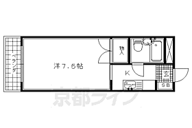 ホワイトパレス 205 ｜ 京都府京都市北区平野上柳町（賃貸マンション1K・2階・19.00㎡） その2