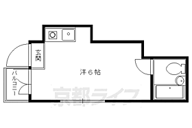 京都府京都市左京区田中東高原町（賃貸マンション1R・4階・18.00㎡） その2