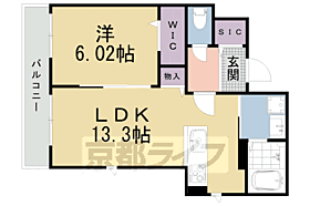 京都府京都市左京区一乗寺払殿町（賃貸アパート1LDK・2階・45.52㎡） その2