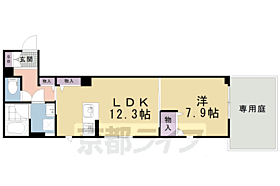 アウスレーゼ御所 102 ｜ 京都府京都市上京区中長者町通新町西入仲之町（賃貸マンション1LDK・1階・49.37㎡） その2