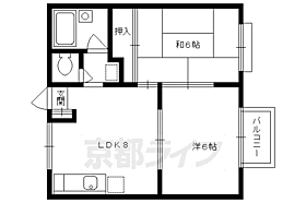 京都府京都市左京区静市市原町（賃貸アパート2LDK・2階・39.69㎡） その2