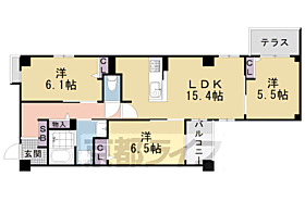 京都府京都市中京区押小路通富小路西入橘町（賃貸マンション3LDK・2階・74.20㎡） その2