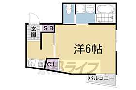 京都府京都市左京区一乗寺河原田町（賃貸マンション1K・1階・20.16㎡） その2