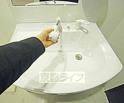 独立洗面台のシャワーです