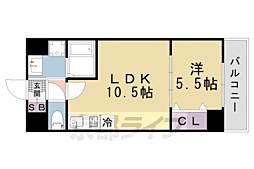 ダイヤパール 3階1LDKの間取り