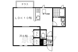 ヴィラ・デ・アウラ 1階1LDKの間取り