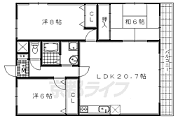 間取図画像 3LDK