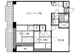 クラスカ西陣 5階3LDKの間取り