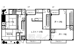 Ｂｒｅｚｚａ京都 1階4LDKの間取り