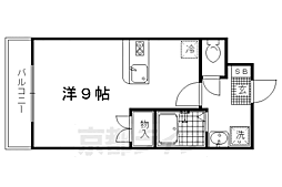 エムロード紫竹 ワンルームの間取図画像