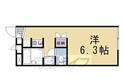 レオパレスミライ 1Kの間取図画像