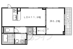ソレイユルヴァン 1LDKの間取図画像