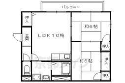 アクロポリスT 2LDKの間取図画像