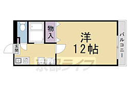 ラビリンス 1Kの間取図画像