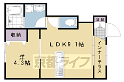 ベル・グラース 1LDKの間取図画像