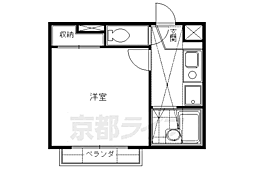 レオパレス藤ノ森 1Kの間取図画像