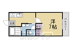 望月コーポ 1Kの間取図画像