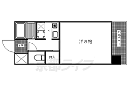 ジュネス堀川 1Kの間取図画像