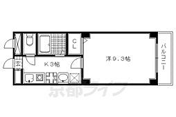 ホーユウコンフォルト西陣 1Kの間取図画像