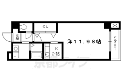 プログレスふなはし 1Kの間取図画像