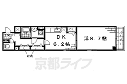 カランサ 1DKの間取図画像