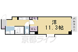 雅長岡京 1Kの間取図画像