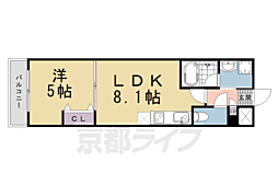 (仮称)伏見区舞台町マンション 1LDKの間取図画像
