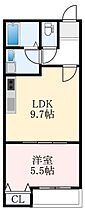 大阪府藤井寺市道明寺4丁目（賃貸アパート1LDK・2階・36.25㎡） その2