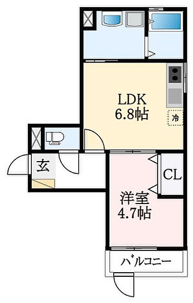 大阪府藤井寺市道明寺2丁目(賃貸アパート1LDK・3階・35.00㎡)の写真 その2