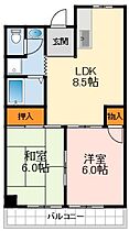 シャルムフジ 503 ｜ 大阪府藤井寺市藤井寺2丁目（賃貸マンション2LDK・5階・46.50㎡） その2