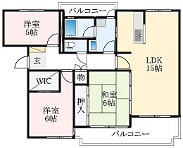 大阪府藤井寺市道明寺6丁目（賃貸マンション3LDK・2階・85.00㎡） その2