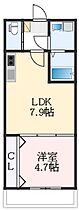 大阪府藤井寺市青山1丁目（賃貸アパート1LDK・3階・30.49㎡） その2