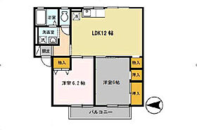 大阪府羽曳野市東阪田（賃貸アパート2LDK・2階・55.21㎡） その2