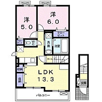 大阪府藤井寺市道明寺4丁目（賃貸アパート2LDK・2階・58.04㎡） その2