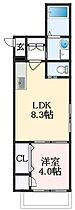 大阪府羽曳野市軽里3丁目（賃貸アパート1LDK・2階・30.43㎡） その2